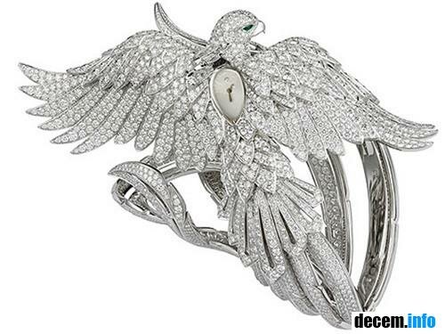 часы Cartier Secret watch with phoenix decor