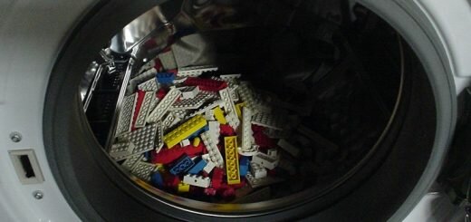 конструктор Лего в стиральной машине